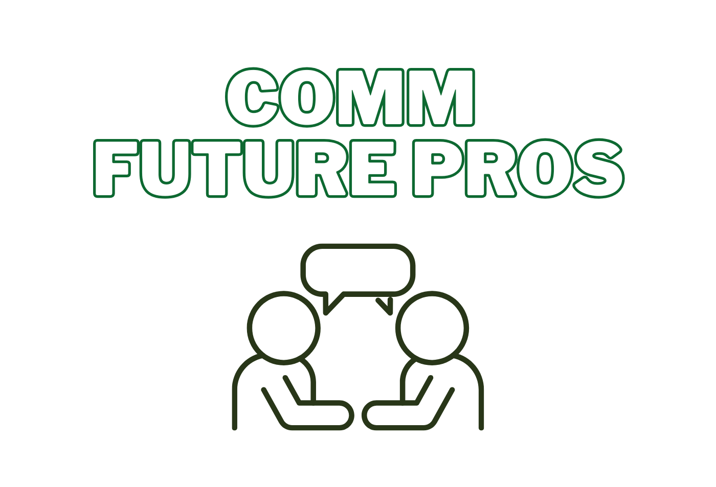 COMM Future Pros logo - two people talkinghttps