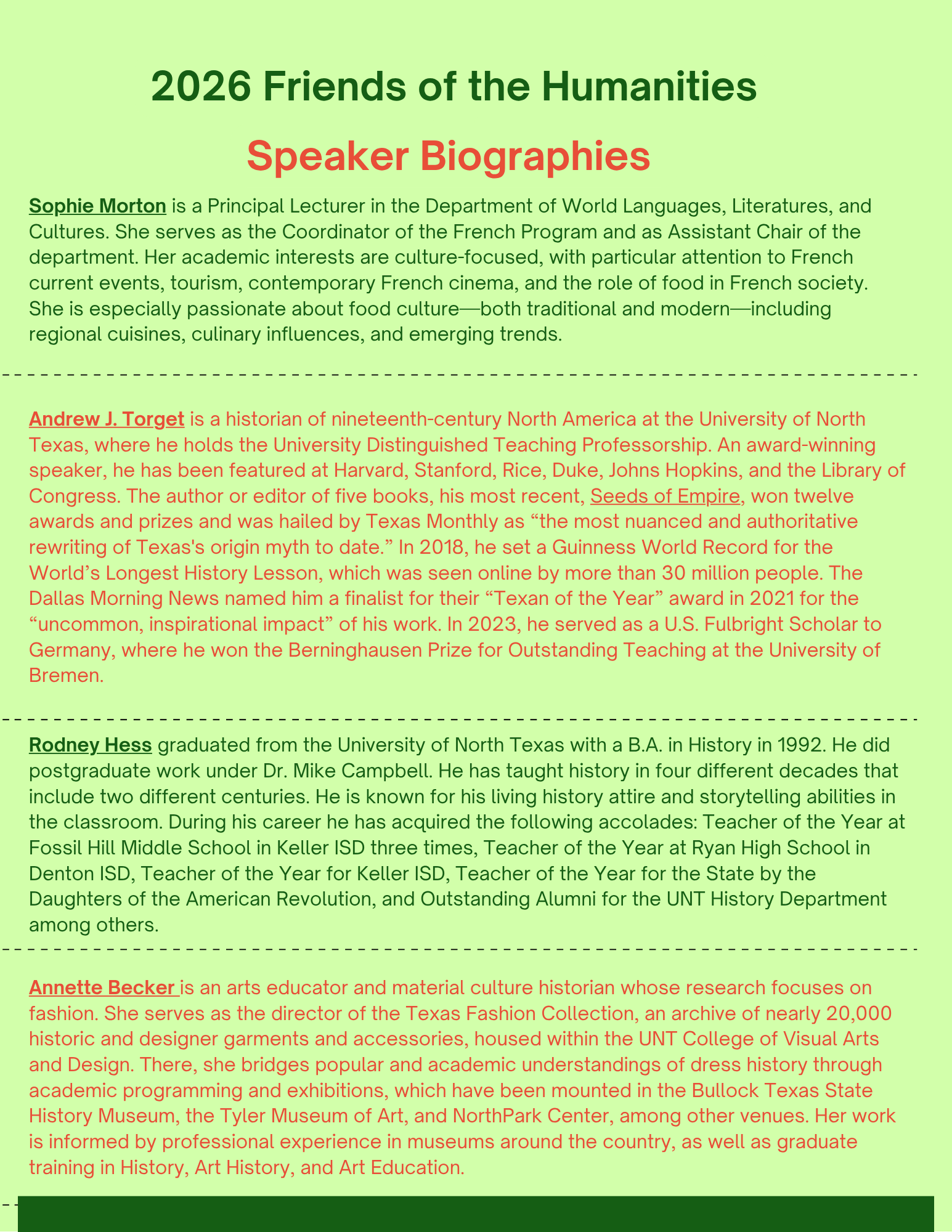 speaker bios