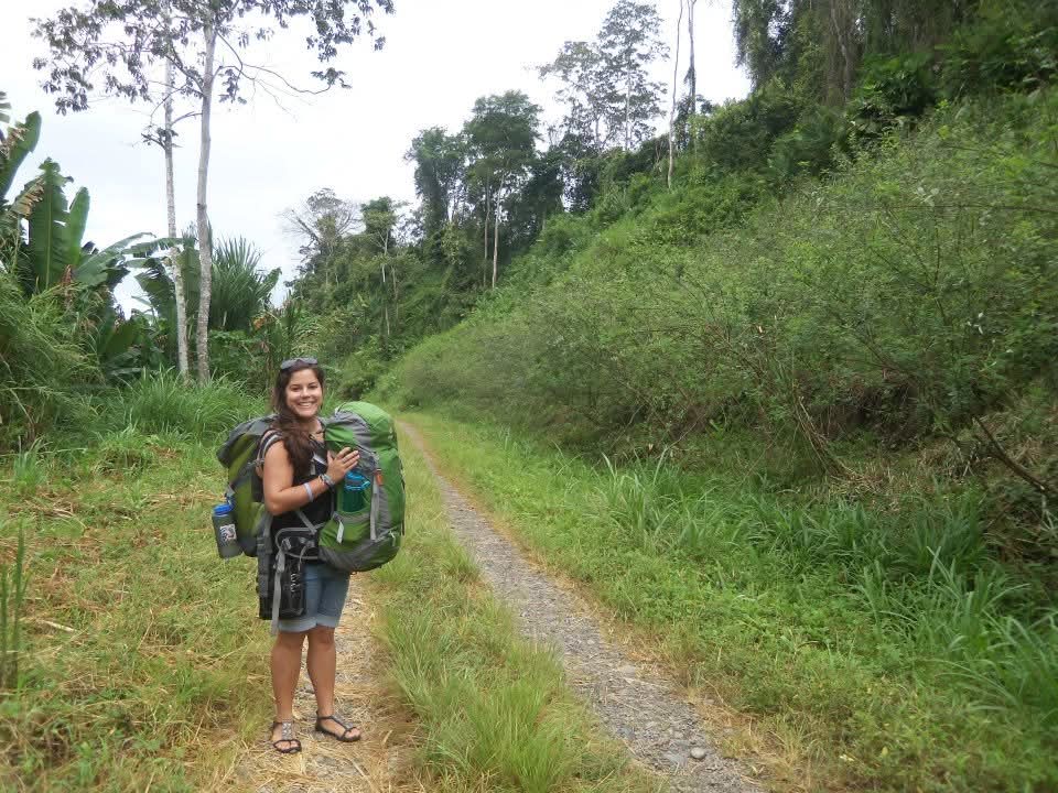 Liani visiting another Peace Corps site