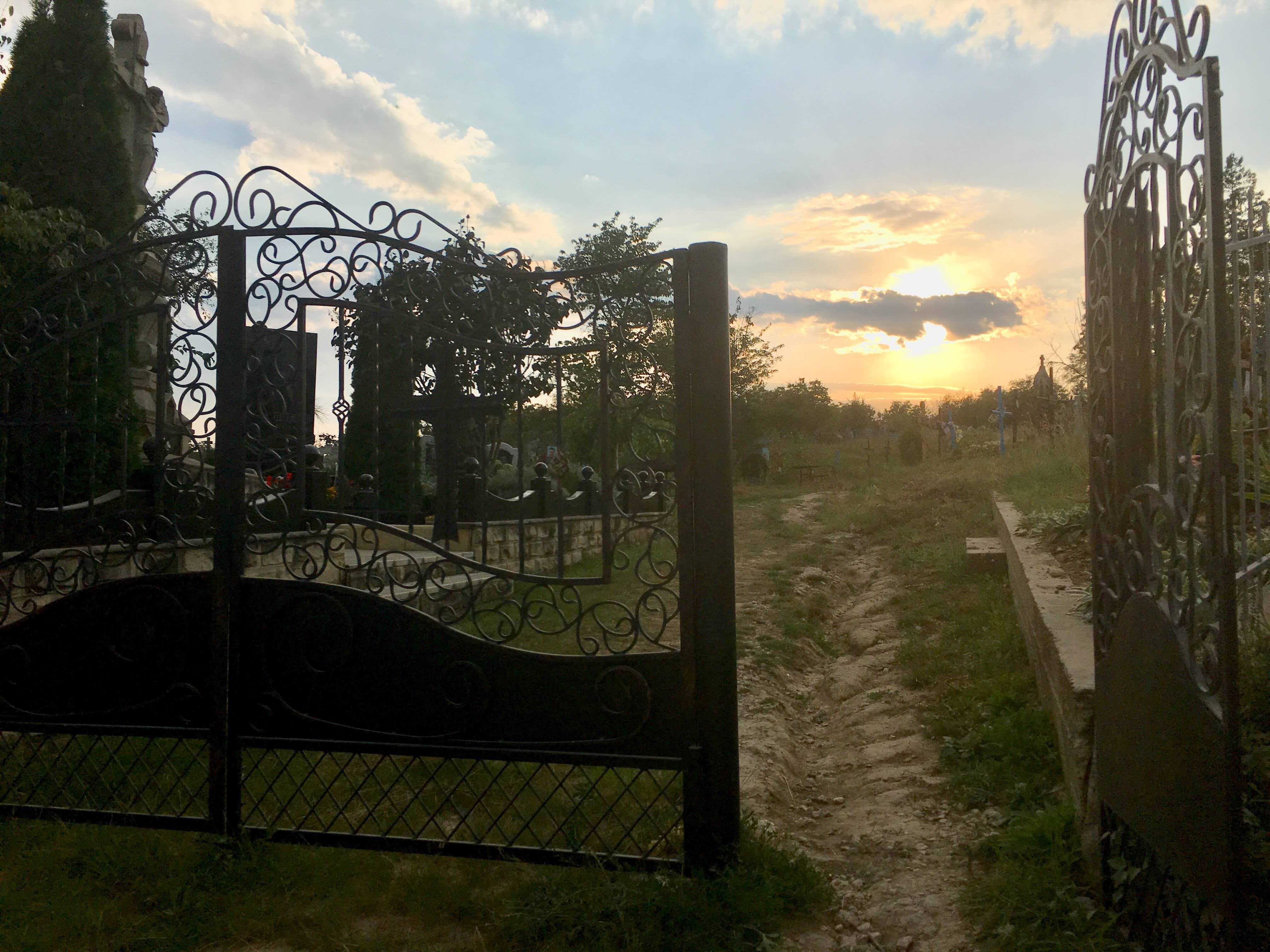 An image of a cemetery in Moldova