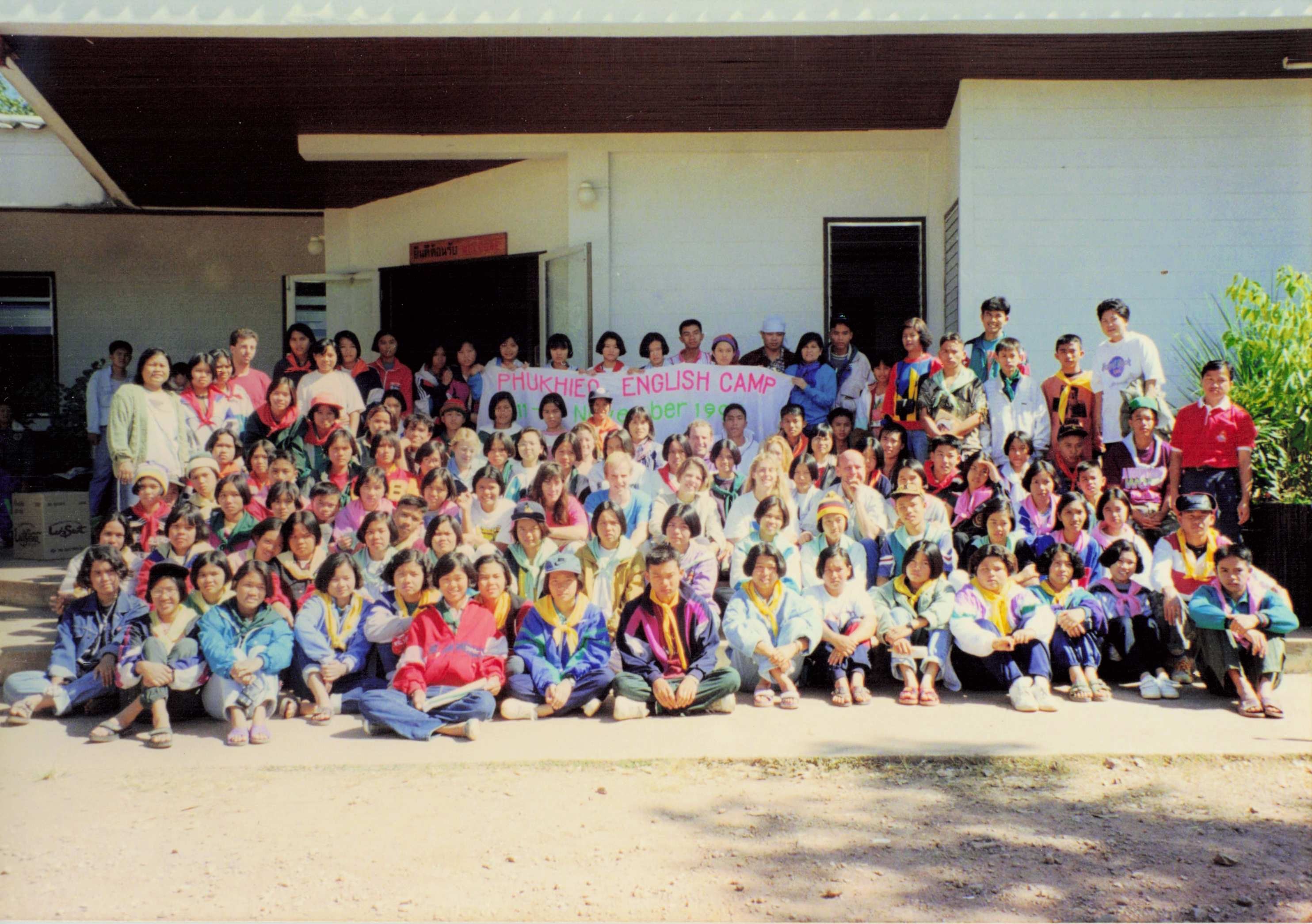 A group of students from a summer camp program.