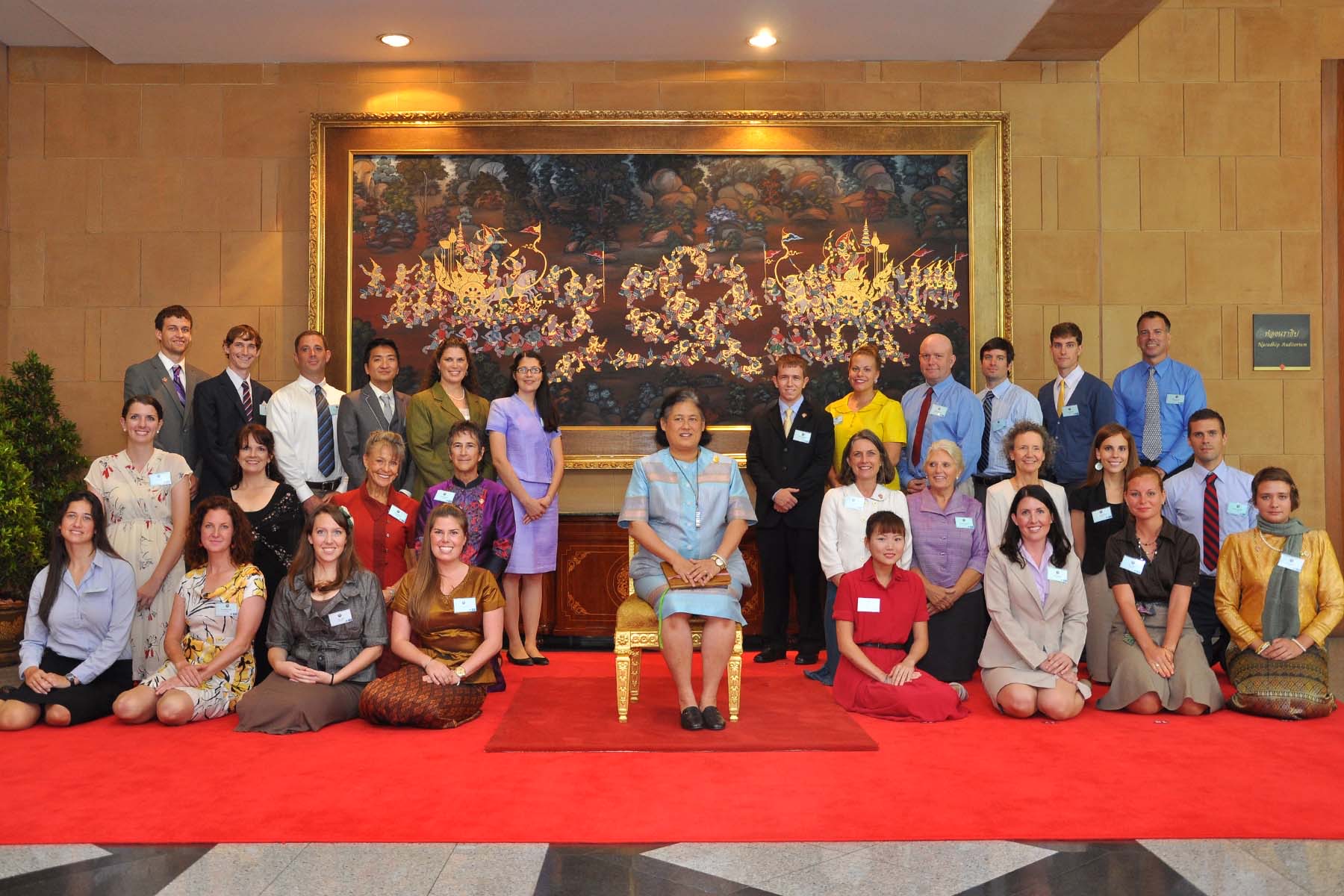 The Princess of Thailand celebrating 50 years of Peace Corps Thailand.