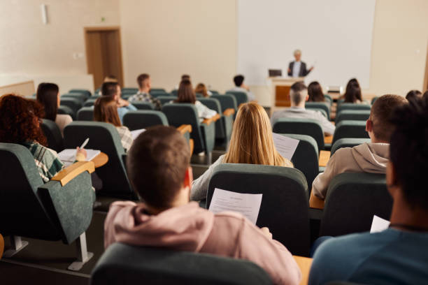 Classroom with students and professor