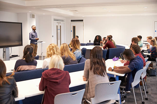 Classroom with students and professor