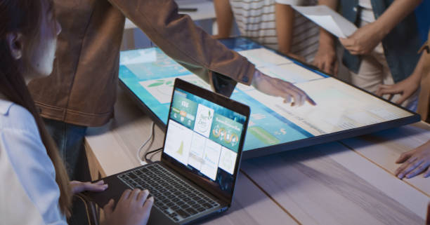 Students performing research